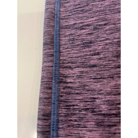 Womens Heathered Pink & Gray Colorblock High-Waisted Athletic Leggings - Picture 5 of 8